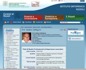 Istituto Ortopedico Rizzoli - Prof. Stefano Zaffagnini