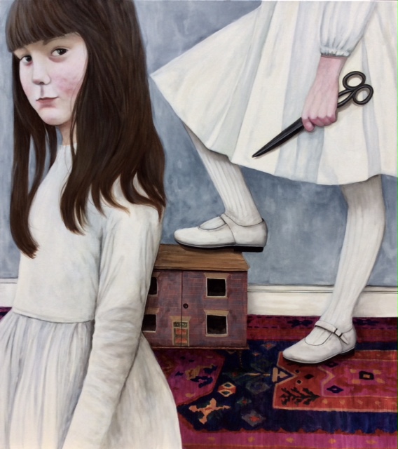 8) PITTURA Selena Leardini Casa dolce casa, acrilico su tela, 80 x 90 cm, 2022
